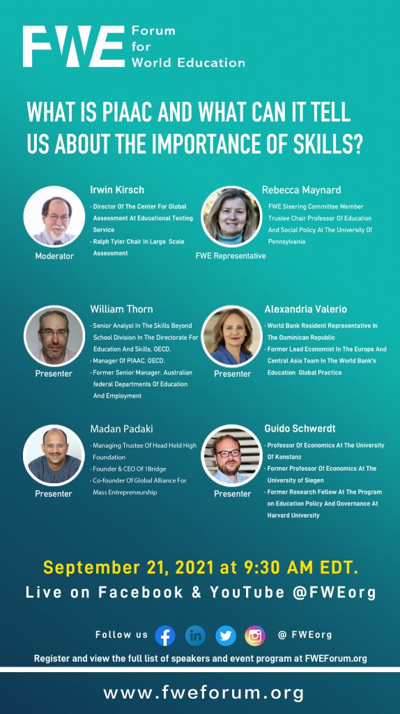 FWE Webinar | What is PIAAC and what can it tell us about the importance of skills?